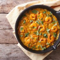 CURRY DE CREVETTES AU LAIT DE COCO