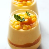 DÉLICE DE MANGUE AU LAIT DE COCO